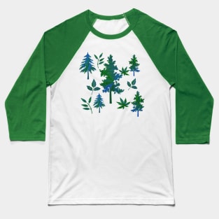 Trees and Leaves Baseball T-Shirt